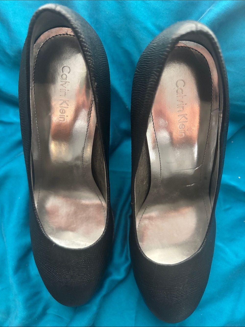 Calvin Klein Black Women's Round-Toe Pumps